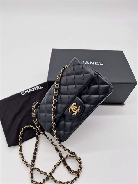 chanel kleine pattentasche schwarz|Chanel Kleine Pattentasche Classic Mini Rectangular Schwarz.